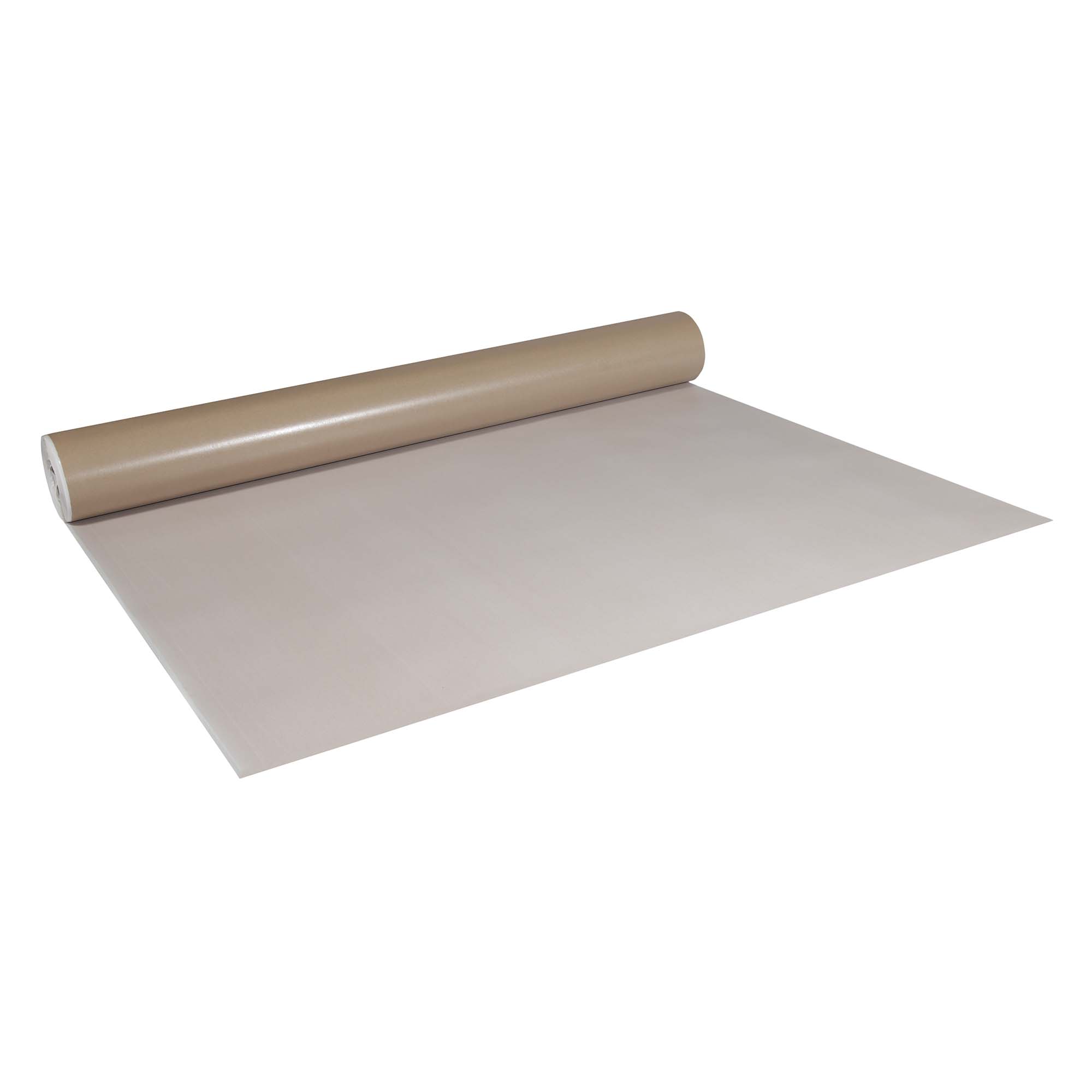 AbdeckPap100ausgerollt Abdeckpappe Milchtütenpapier weiß/braun 1 x 55 m beidseitig PE Folie beschichtet 250 g/m²