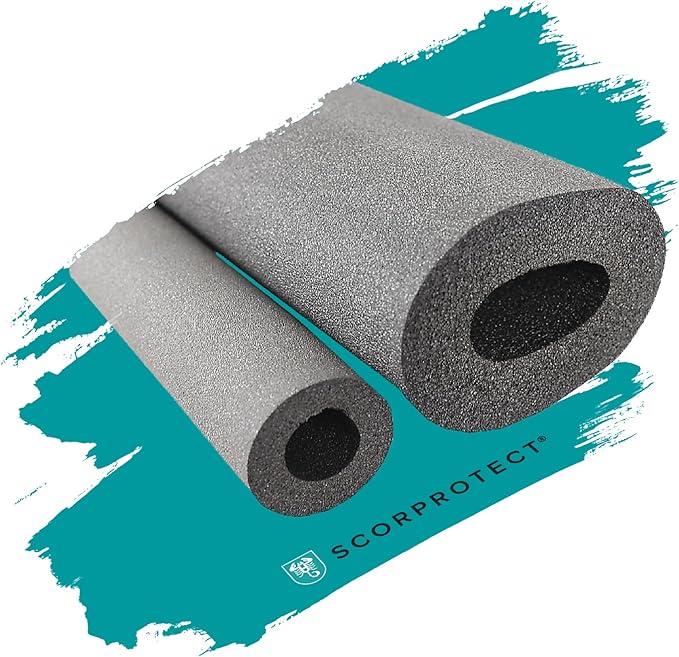 Kautschuk Rohrisolierung 2m Stange Heizung und Sanitär hochflexibel GRAU