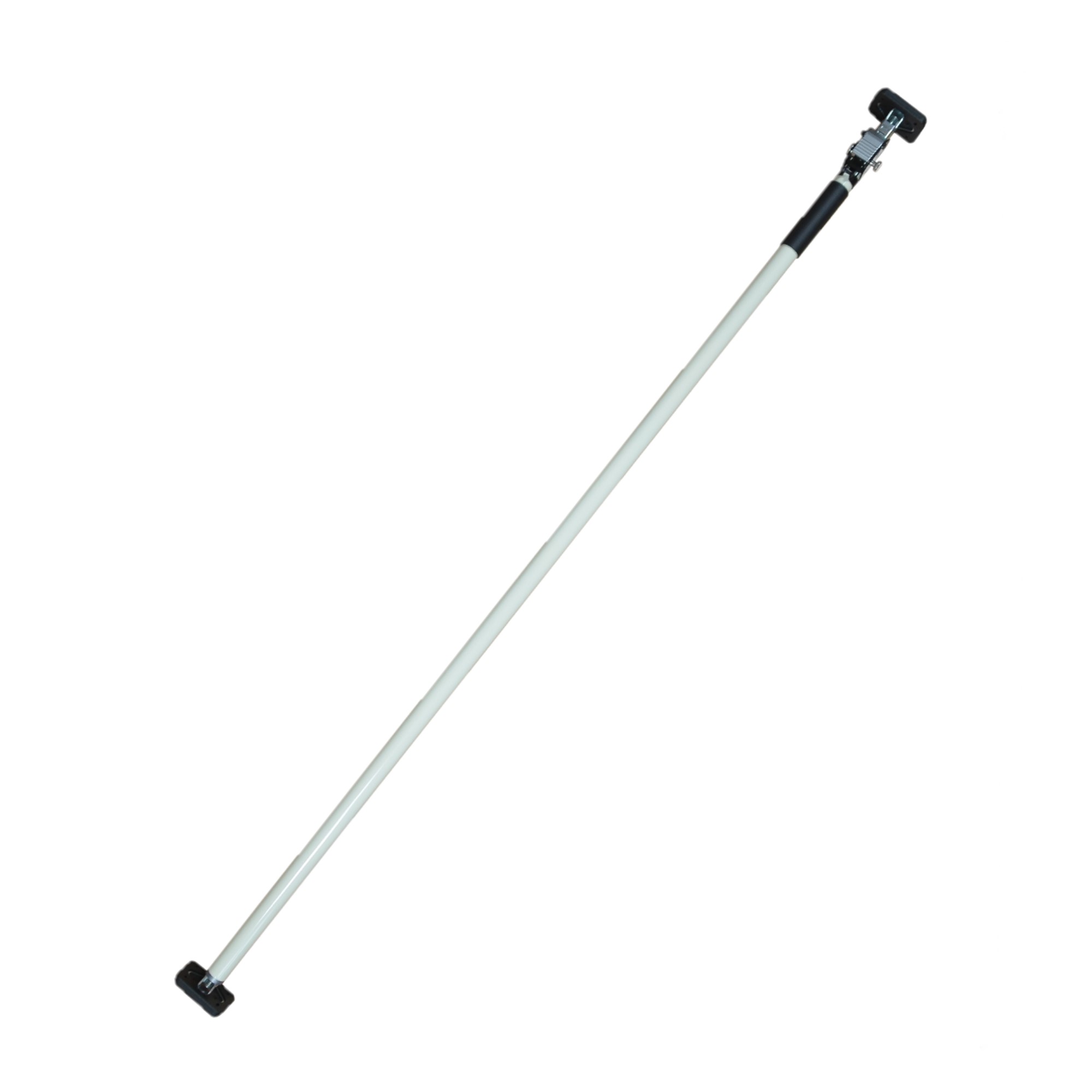 3-60m_Stange_weiss Schnellspannstütze Teleskopstange Klemmstütze 195 - 360 cm