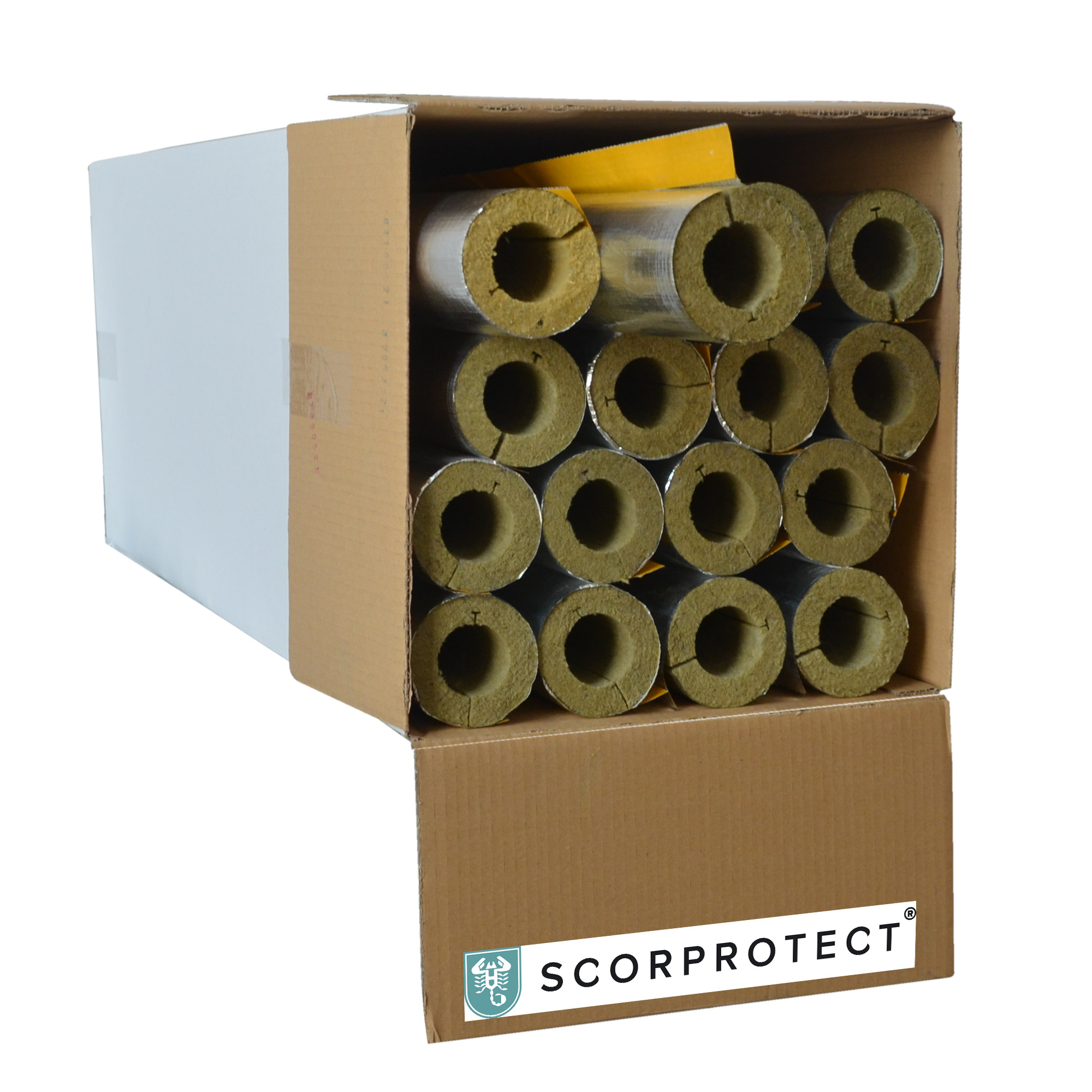 Rohrschale Rohrisolierung Steinwolle alukaschiert 0.040 W/mK