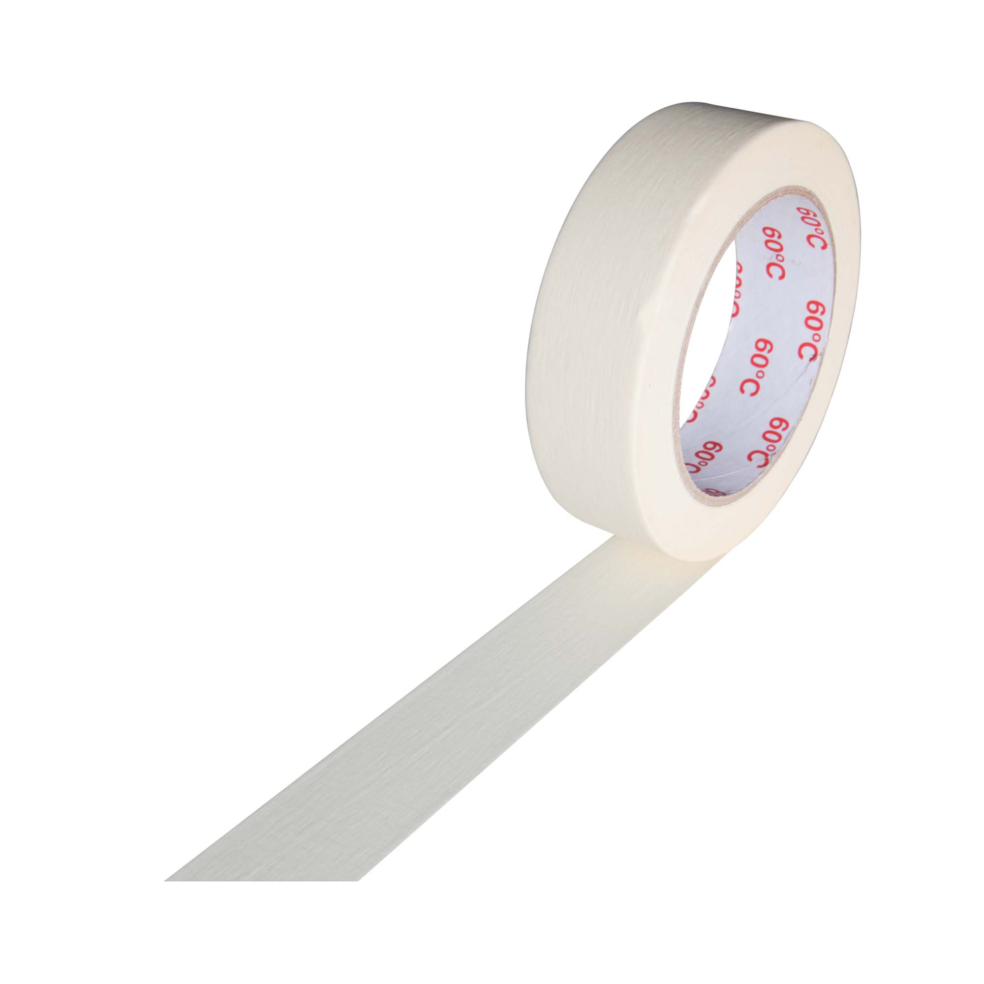 Kreppklebeband-30-ausgerollt Kreppband Profi Maler-Krepp für den Innenbereich 30 mm x 50 m