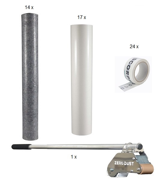 SCP-Vorteil_Paket_12 Vorteil Abdeckpaket 12 Abdeckvlies, Abdeckpappe, Klebeband