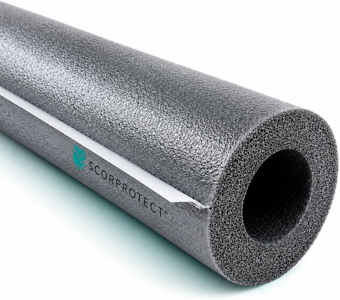 Scorprotect® selbstklebende PE Rohrisolierung 1 m Ware Farbe grau