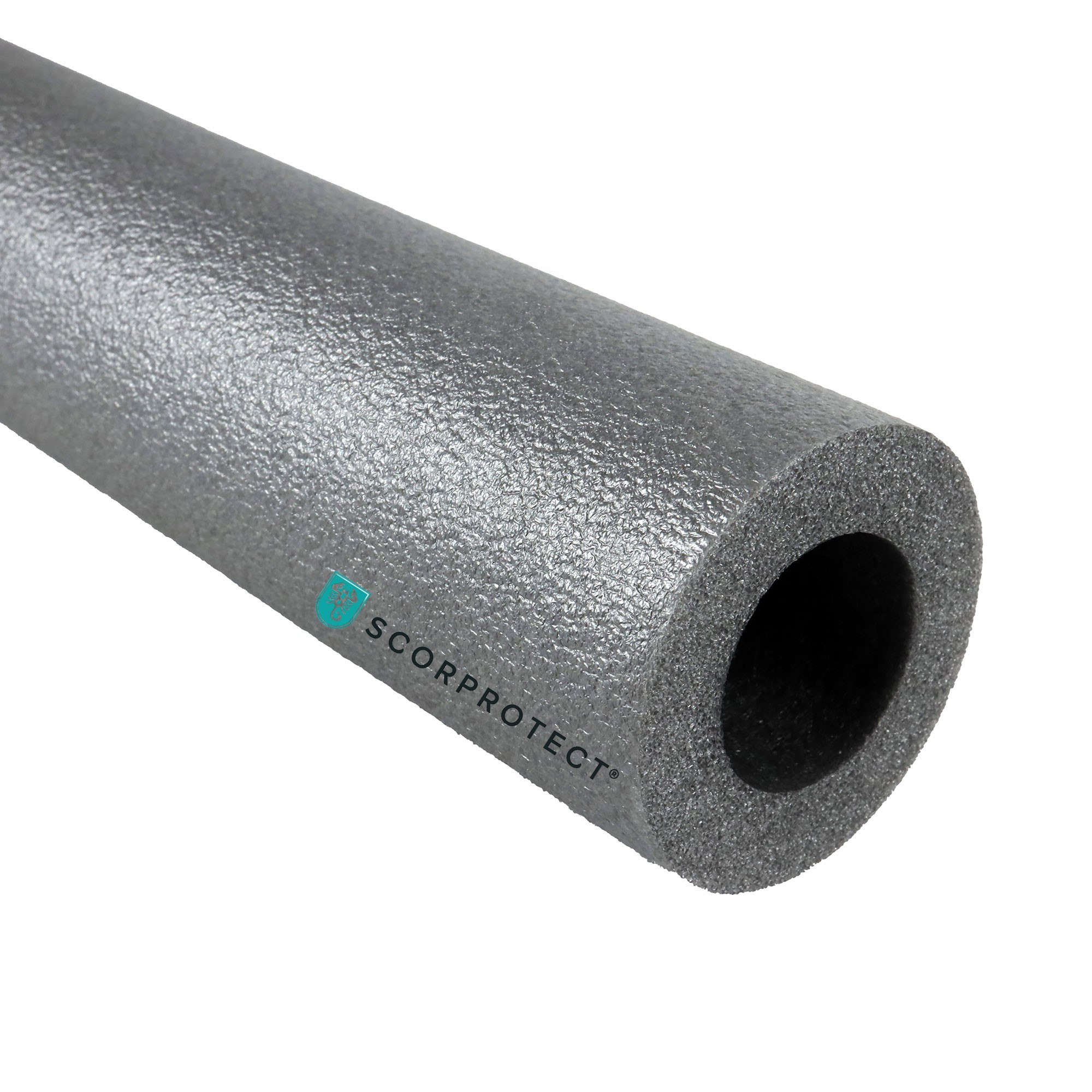 1a2000RD-PE-M-28-13a PE Rohrisolierung angeschlitzt Farbe grau 1 Meter