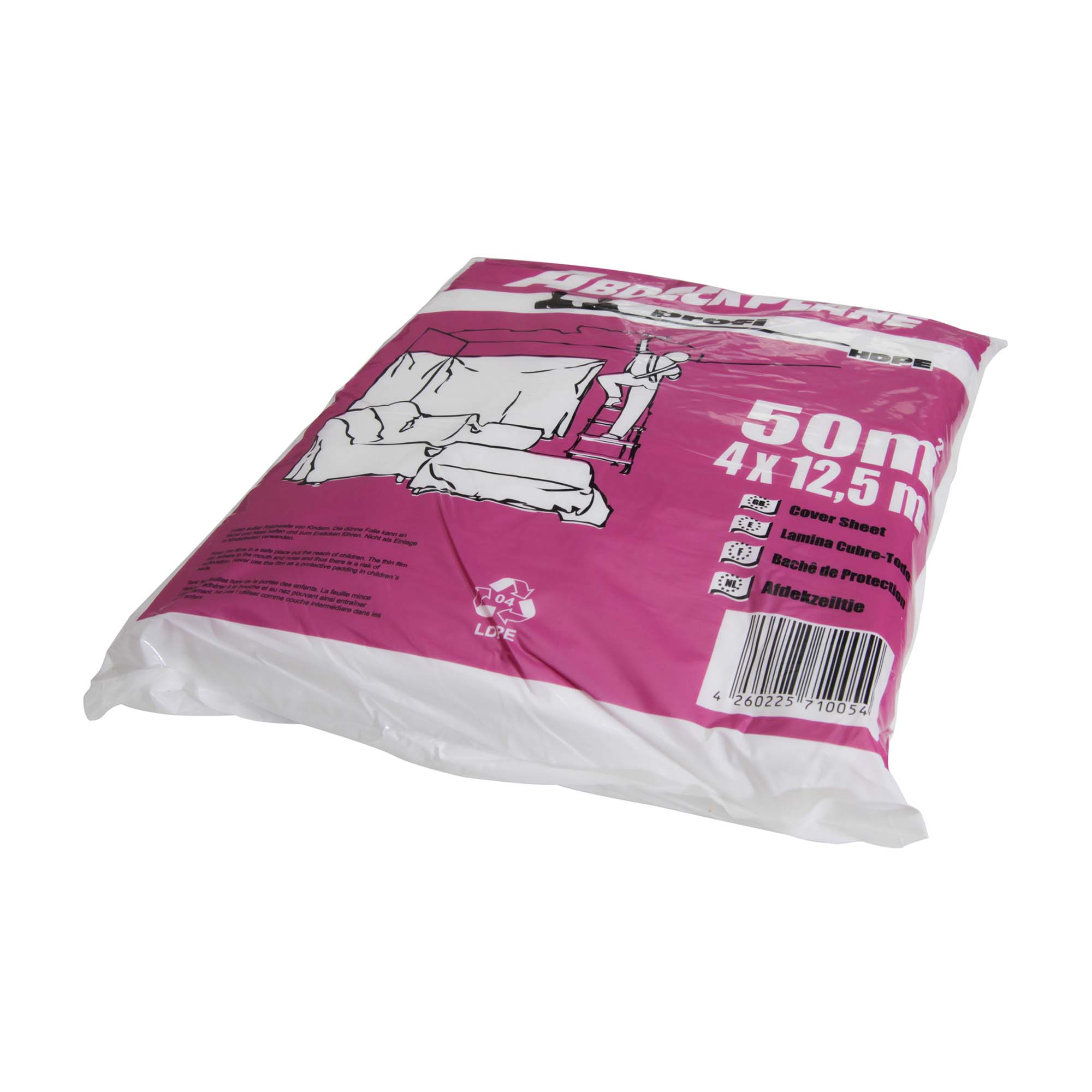 Folieprofi50quer Abdeckplane Abdeckfolie HDPE 12 my „profi“ 4 x 12,5 m