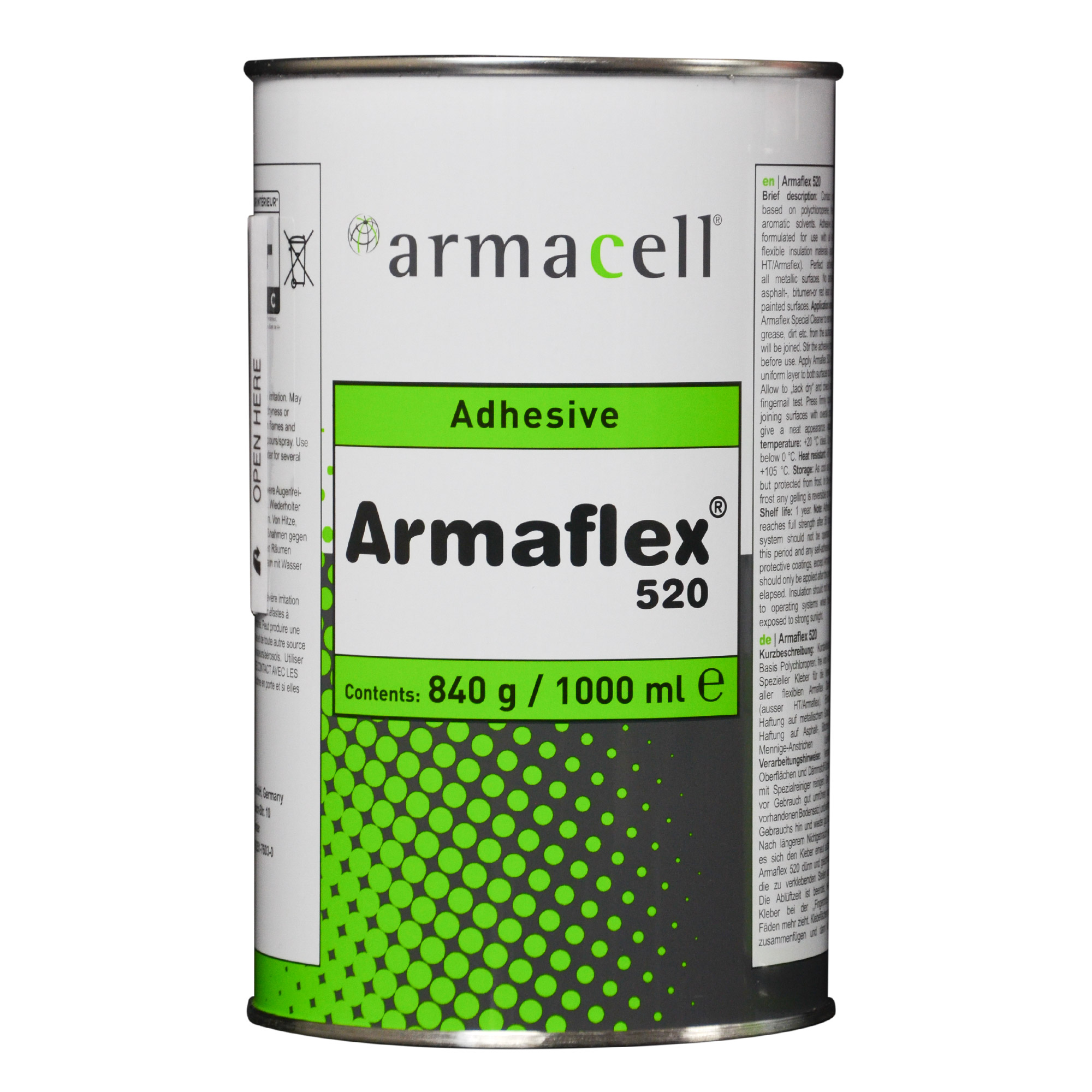 Armaflex_520_1_web Armaflex Kleber 520 für Kautschuk-Platten und Schläuche 1,0 Liter Dose