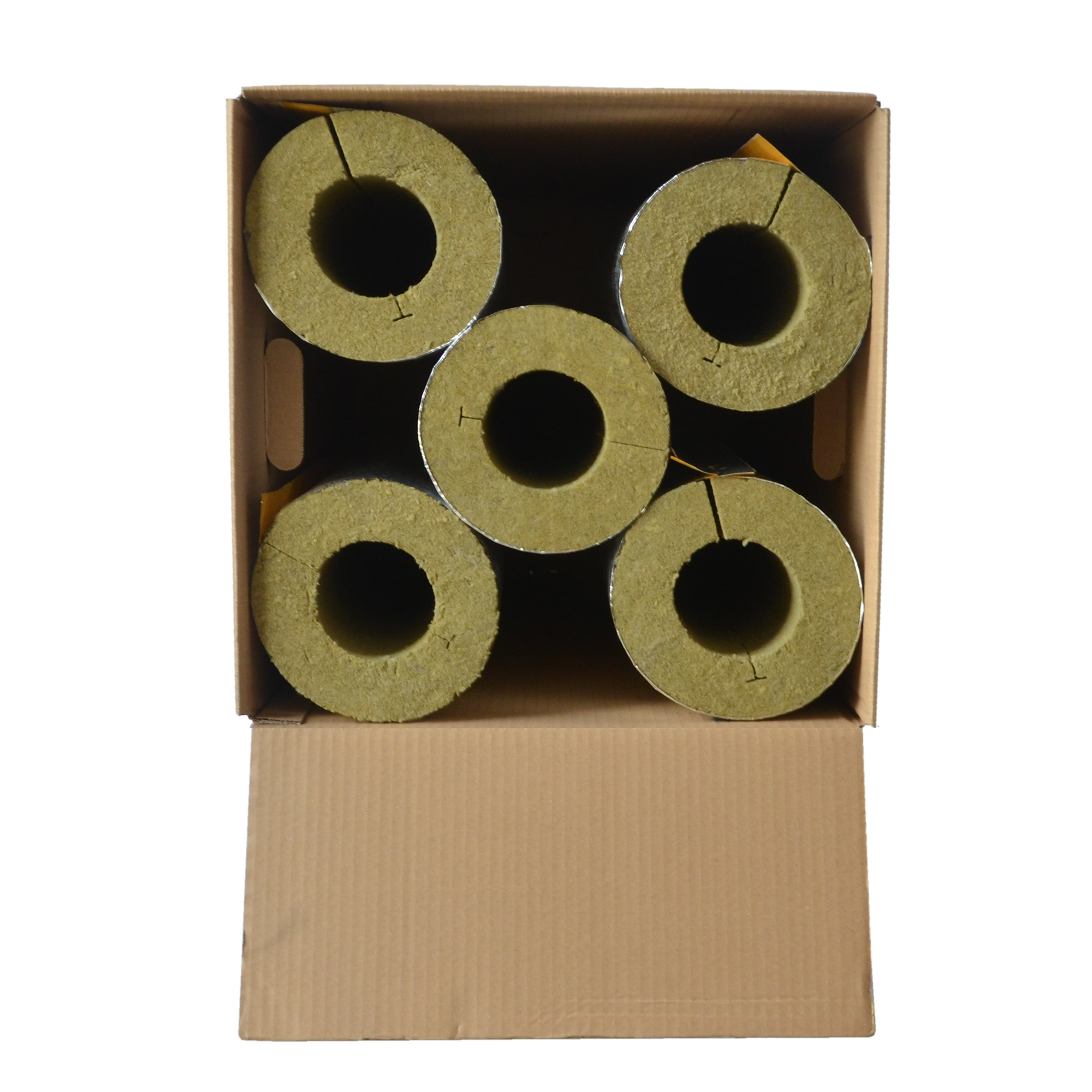 Rohrschale Rohrisolierung Steinwolle alukaschiert 0.040 W/mK