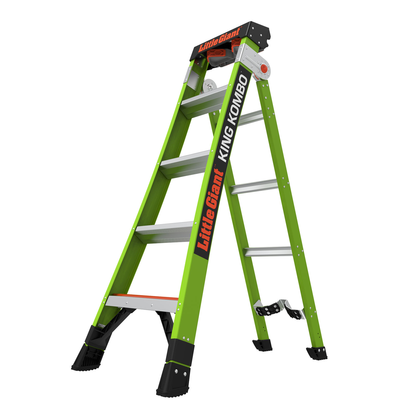 KING KOMBO 5+4 Stufen Industrial 3-in-1 Kombinationsleiter aus Fiberglas Little Giant KING KOMBO 5+4 Stufen Industrial 3-in-1 Kombinationsleiter aus Fiberglas Little Giant
