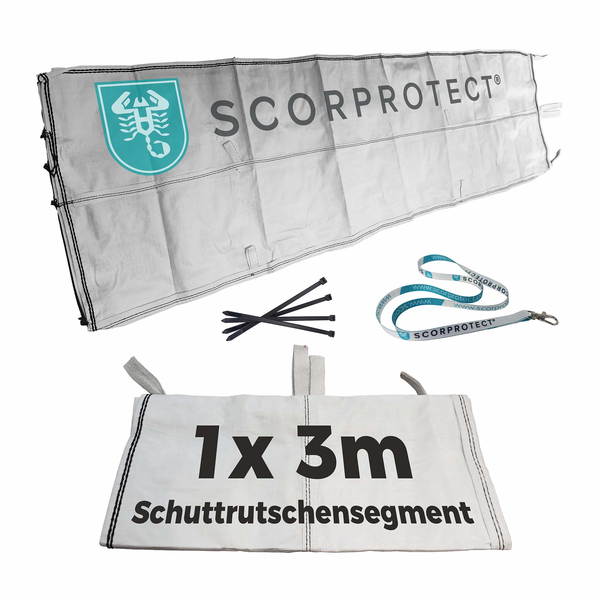 Schuttrutsche Bauschuttrutsche 3 m flexibel Ersatz/Verlängerung Schuttrutsche Bauschuttrutsche 3 m flexibel Ersatz/Verlängerung