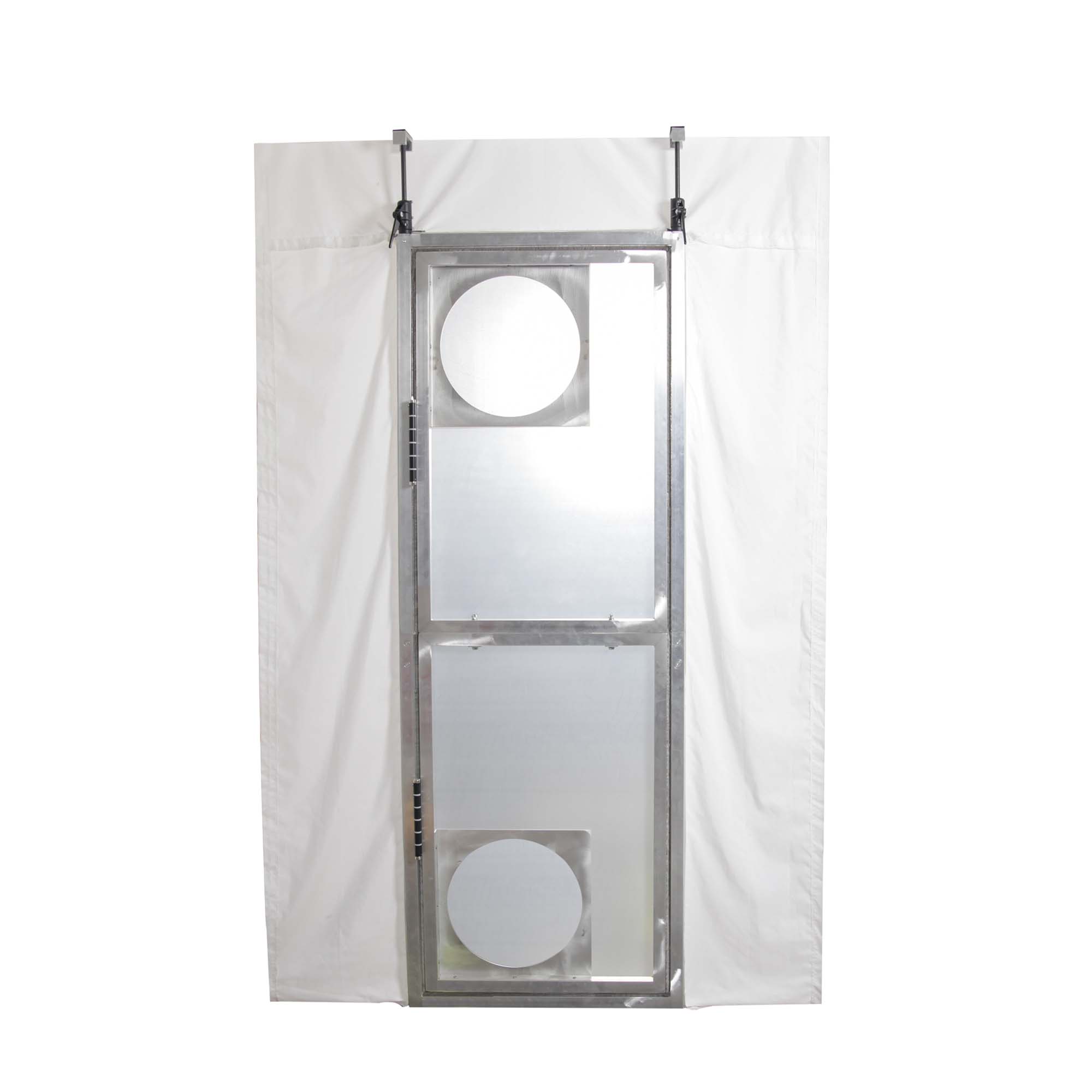 Pendeltur-teilbar-3 Pendel Staubschutztür teilbar mit Schnellspannsystem in Profi Qualität