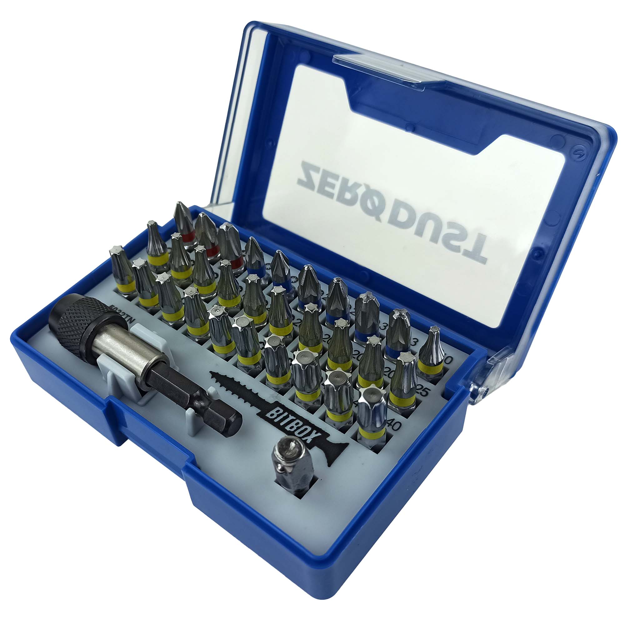 Bit-Box 32-teilig TN Bits aus S2 Stahl Bestückung PZ/PH/TX Bit-Box 32-teilig TN Bits aus S2 Stahl Bestückung PZ/PH/TX