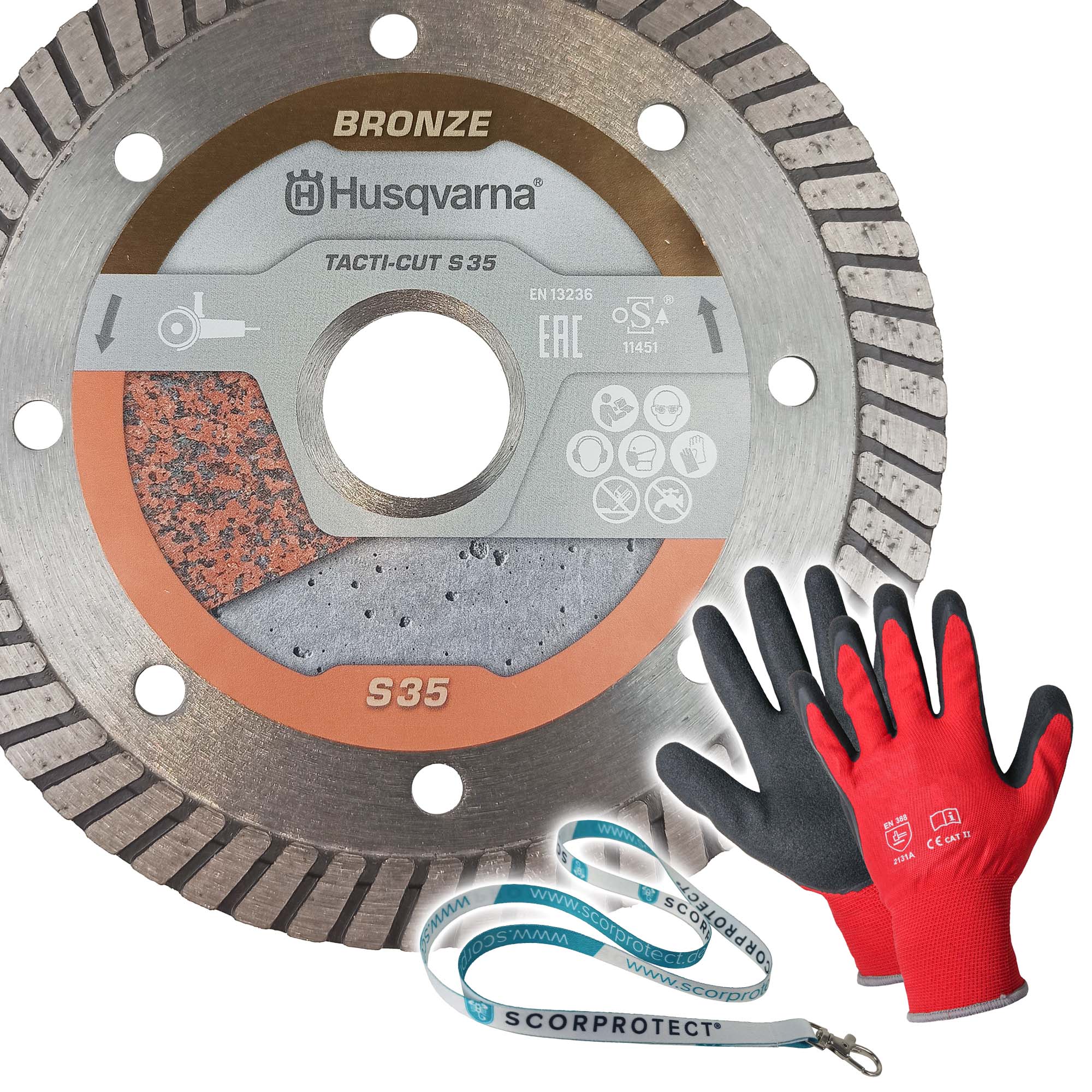Original Tacti-Cut S35 125 mm für Husqvarna Winkelschleifer Original Tacti-Cut S35 125 mm für Husqvarna Winkelschleifer