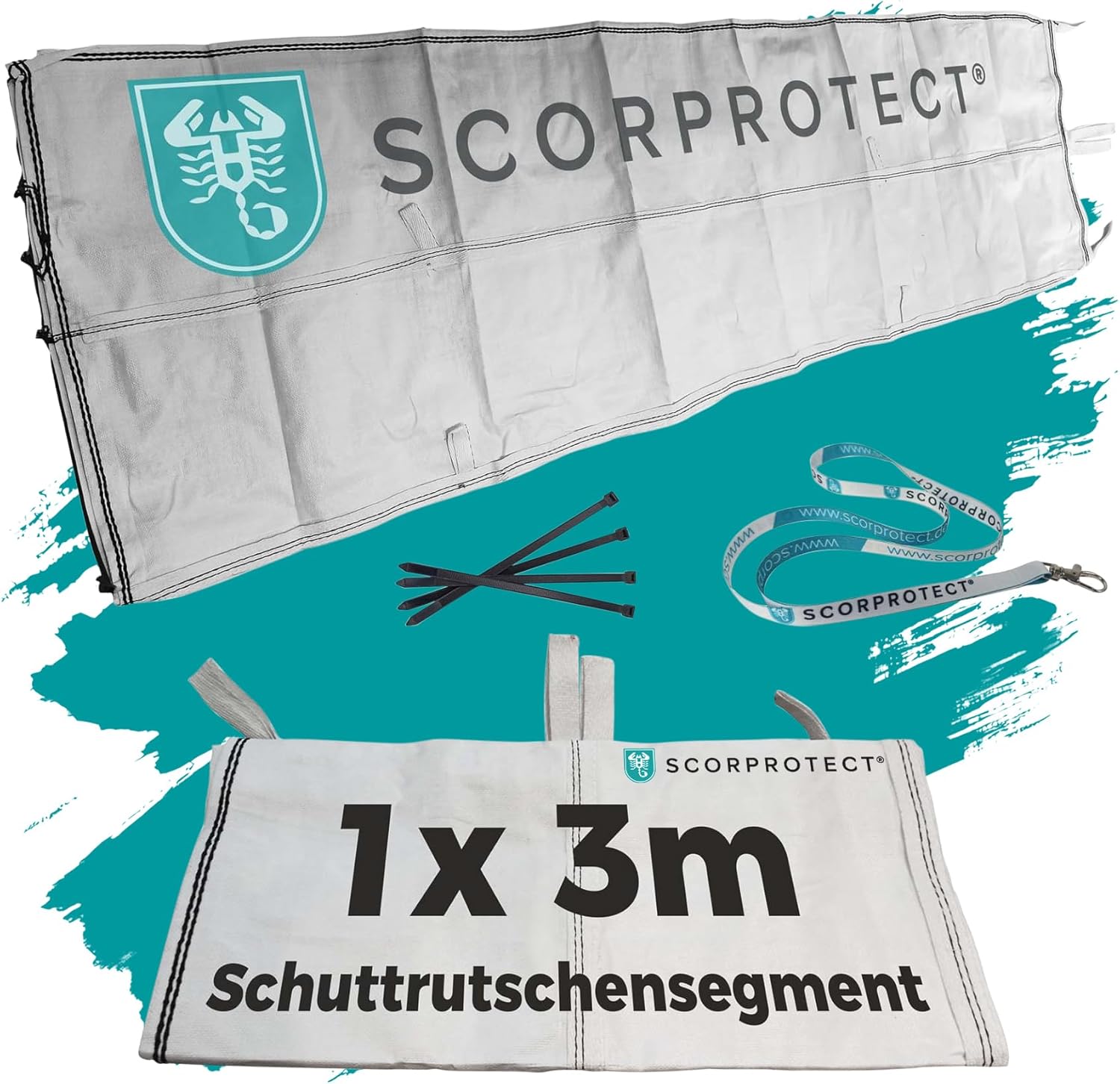 Schuttrutsche Bauschuttrutsche 3 m flexibel Ersatz/Verlängerung