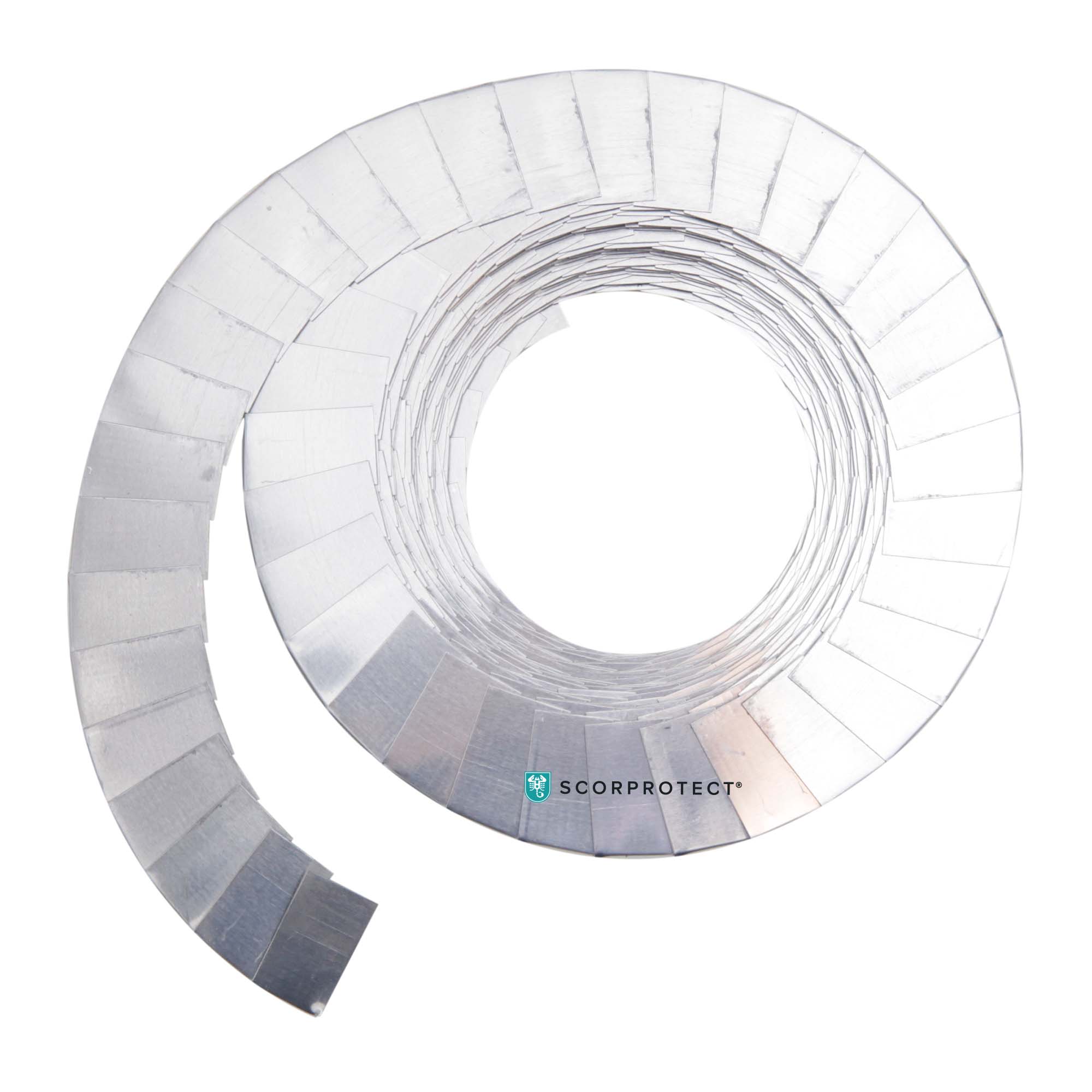 Endmanschettenband Alu Farbe silber Rolle 28 mm x 5 m Endmanschettenband Alu Farbe silber Rolle 28 mm x 5 m