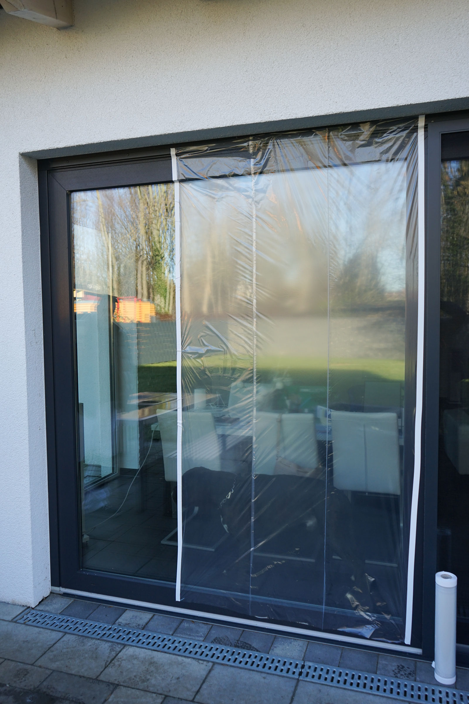 Zitra®-Fol 120cm x 25 m Stufenlos ausziehbare Malerfolie mit zwei Klebekanten und Mittelklebezone