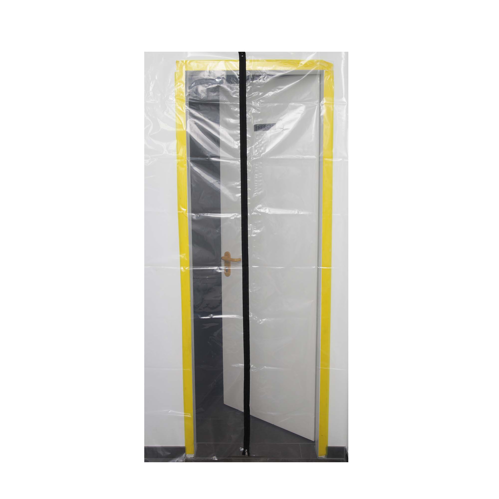 Folientur-1 Folien Staubschutztür mit Reißverschluss 210 x 110 cm
