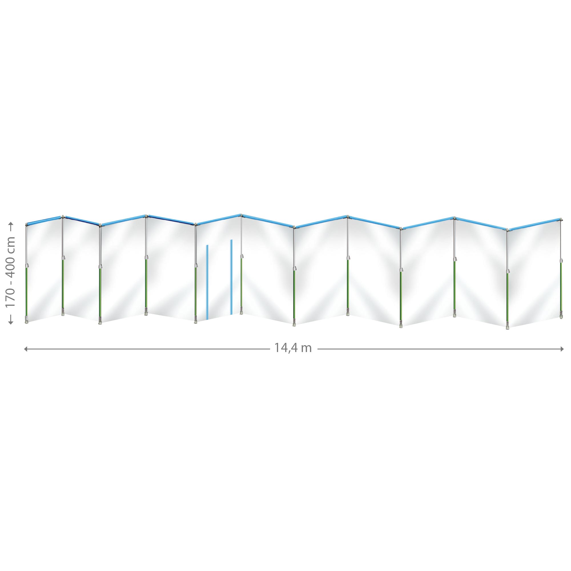Staubschutzwand-Curtain-Wall-Masterkit1 Curtain-Wall Staubschutzwand System Masterkit 14,4 x 4 m