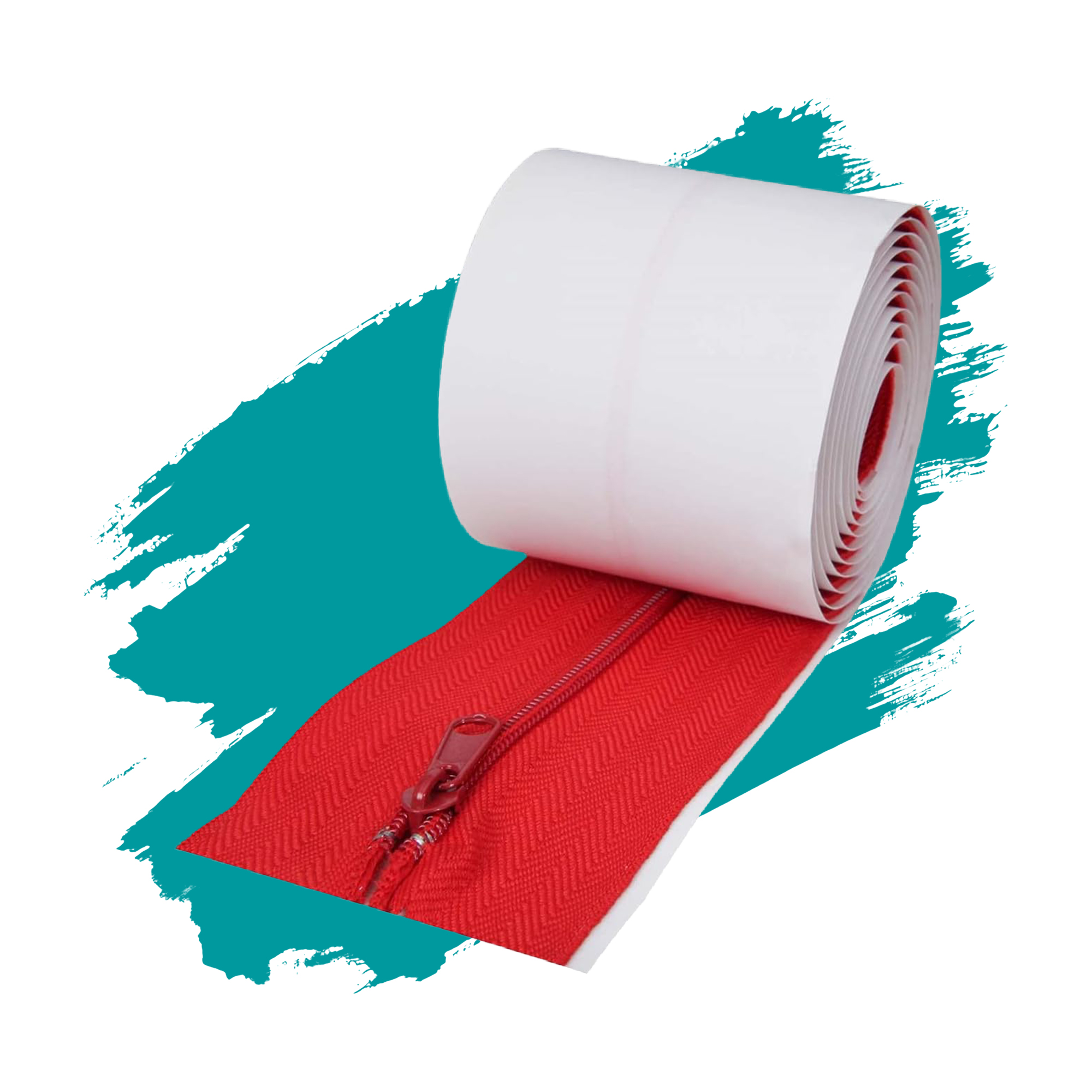 Selbstklebende Reißverschlüsse rot 2er Set Selbstklebende Reißverschlüsse rot 2er Set