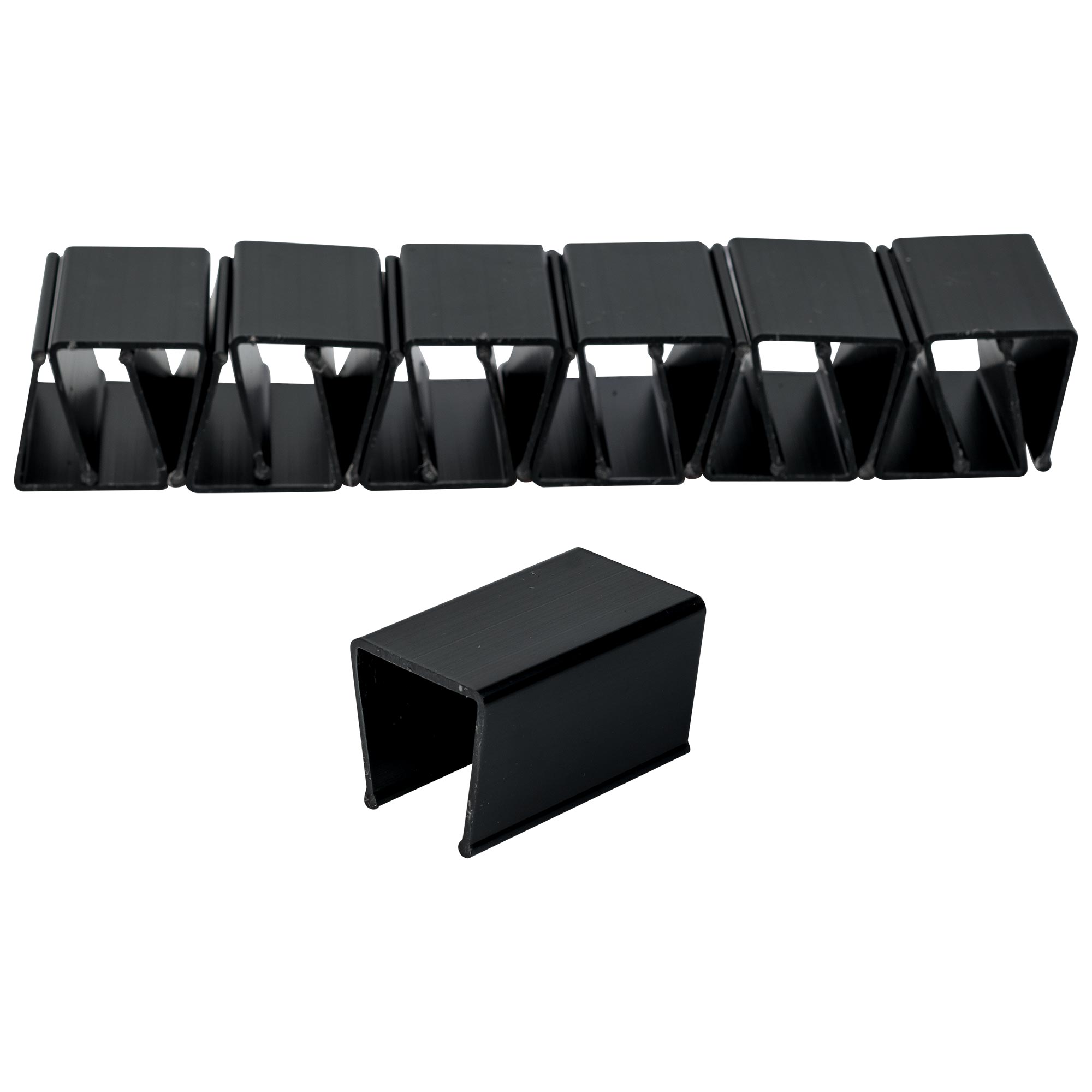 Staubschutzwand-Curtain-Wall-Headerclip Headerclip für Kopfleiste Curtain-Wall Staubschutzwand 12 Stück