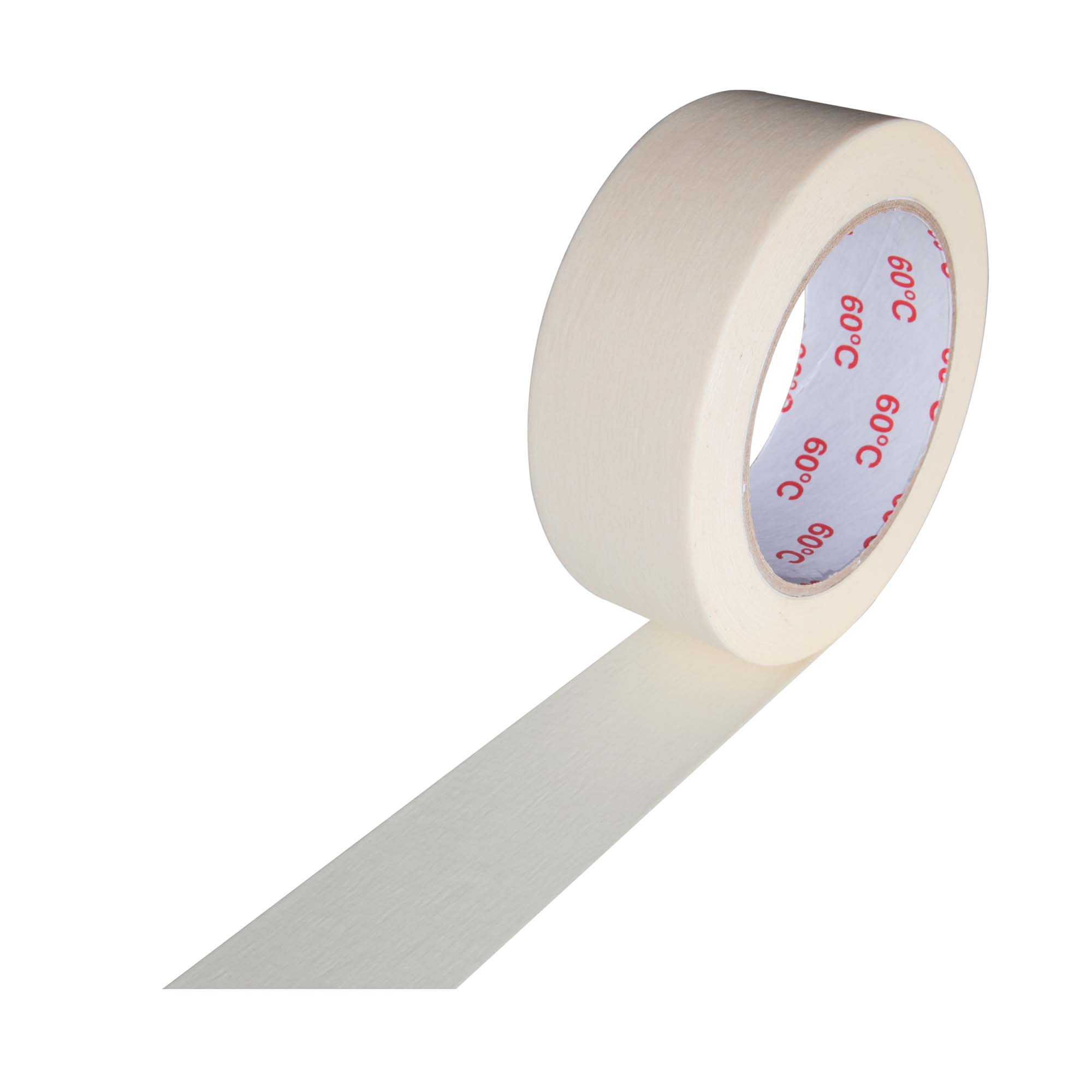 Kreppklebeband-38-ausgerollt Kreppband Profi Maler-Krepp für den Innenbereich 38 mm x 50 m