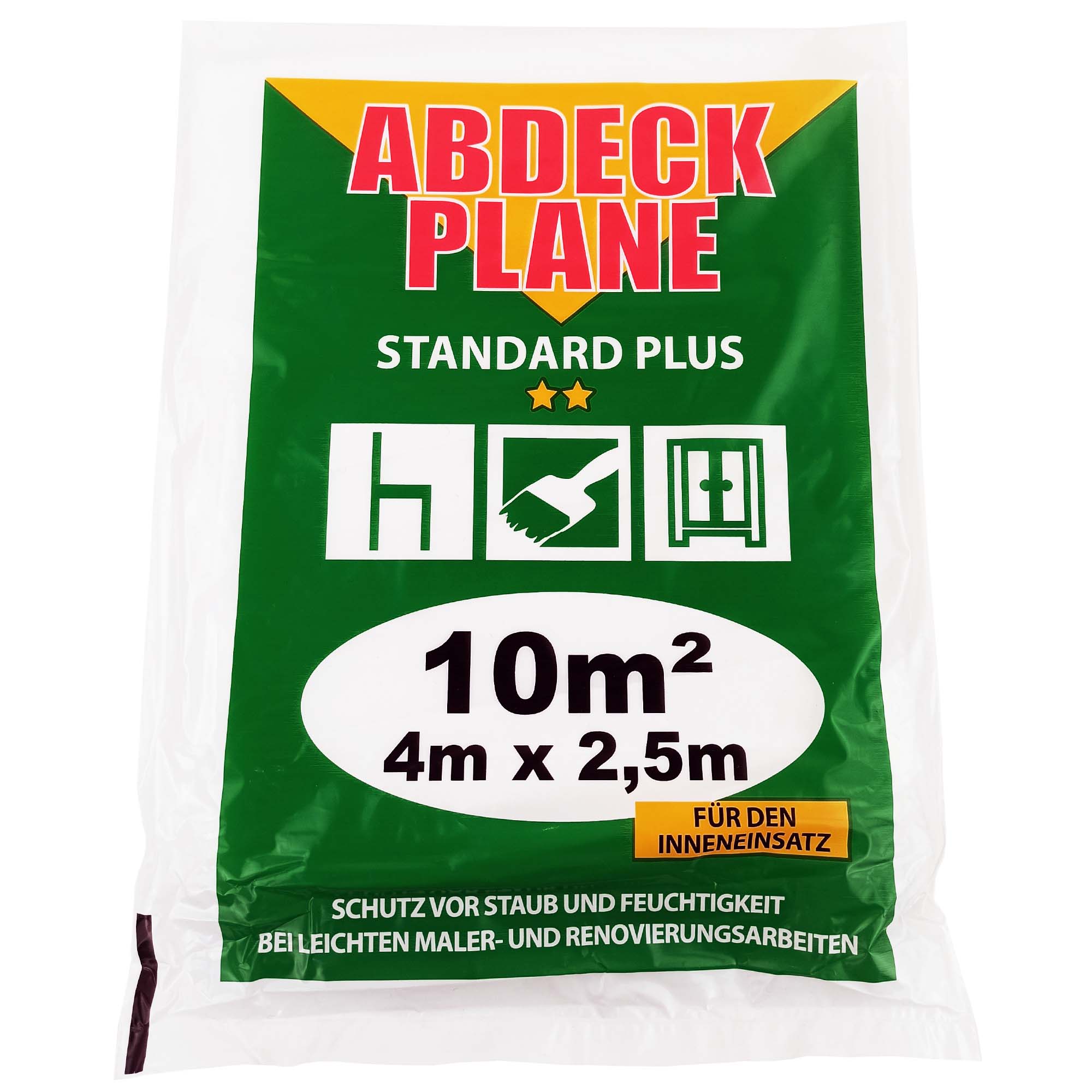 2ArWO3Cqq2Bxv9 Abdeckplane Abdeckfolie HDPE 12 my „profi“ 4 m x 2,5 m