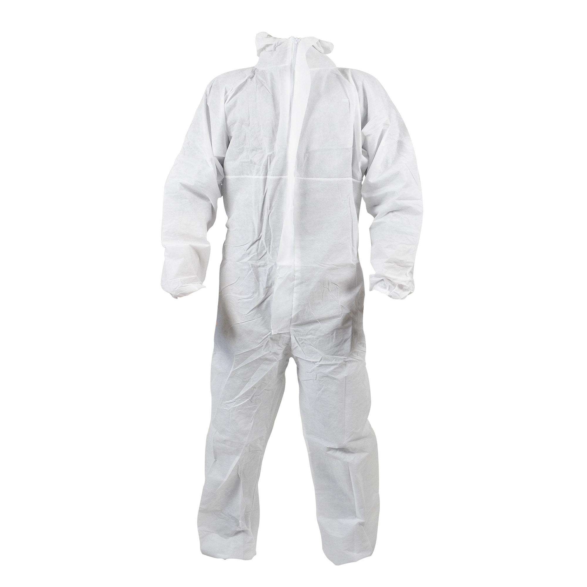 Overall-vorn SMS Overall Schutzanzug Kategorie 3 antistatisch weiß mit Kapuze Größe XXXL