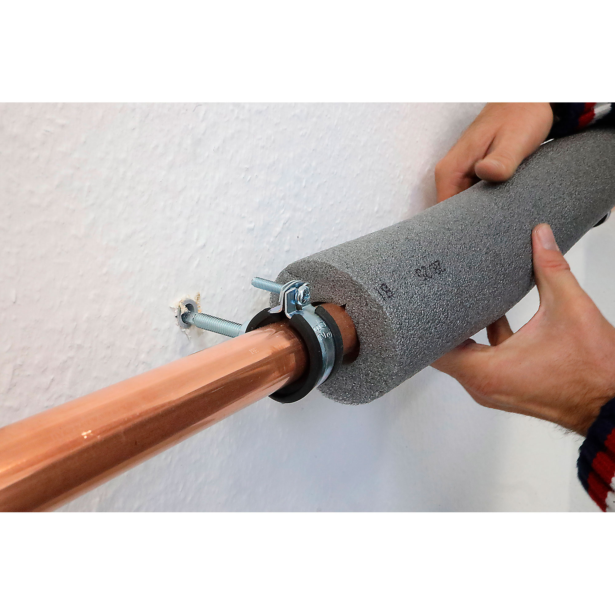 Scorprotect® PE Rohrisolierung geschlitzt 1 m ganzer Karton Farbe grau