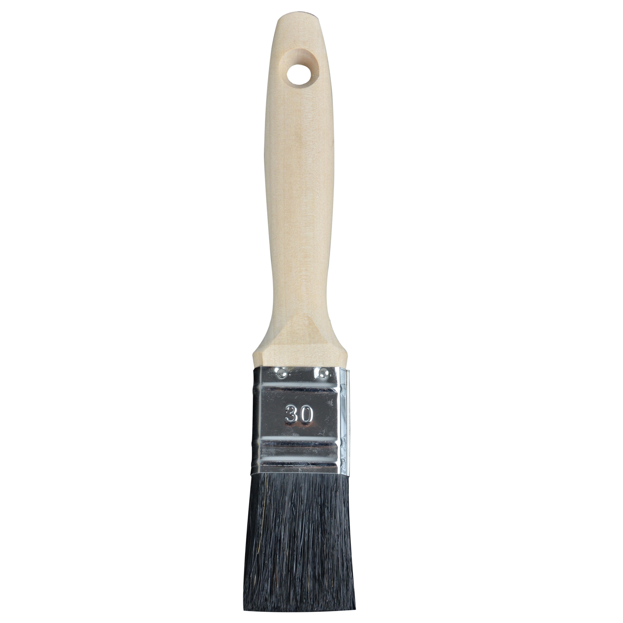 ZD_81133010_Flachpinsel_schwarz_schmal_1_web Flachpinsel 30 mm 9. Stärke Naturborste 80% Tops BLACKLINE