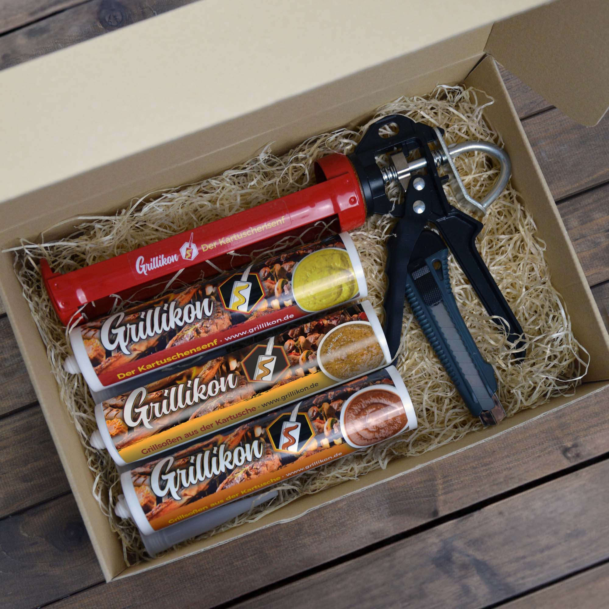 Grillikon Geschenkset „Lehrling“ Mix 2 in 300 ml Kartusche Grillikon Geschenkset „Lehrling“ Mix 2 in 300 ml Kartusche