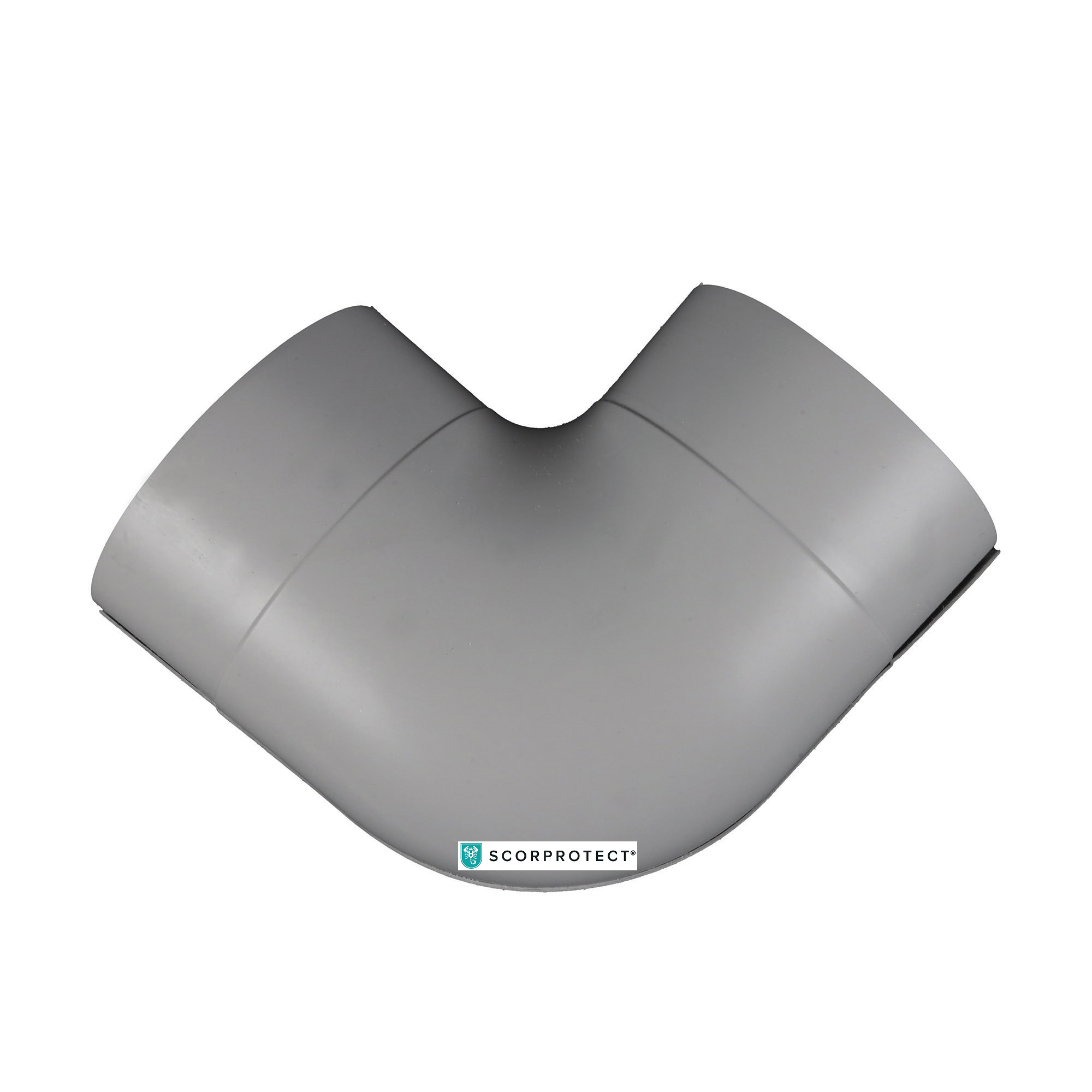 5000Purbogen-2820-1tF9k9sYk3lpZx PVC Bogen Okapak 90 Grad hellgrau schwerentflammbar