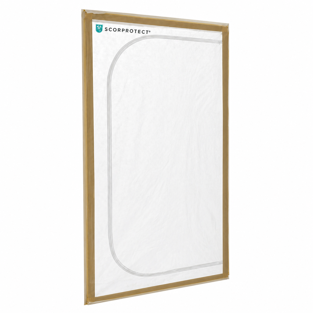 Scorprotect® Einweg Staubschutztür Vlies C-Form Reißverschluss 220 x 120 cm