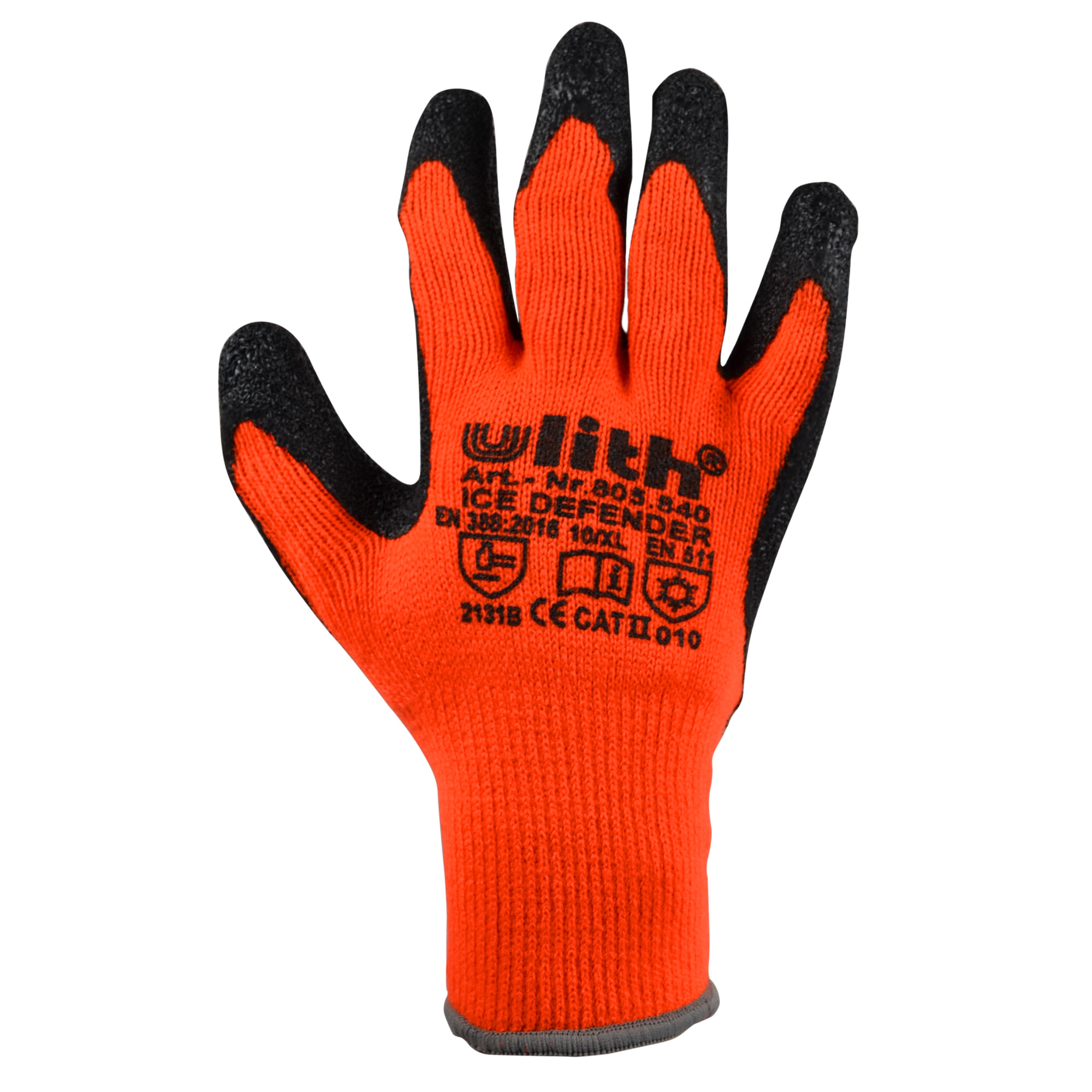 ZDDFD101web Winter Arbeitshandschuh Montagehandschuhe neonorange Größe 10