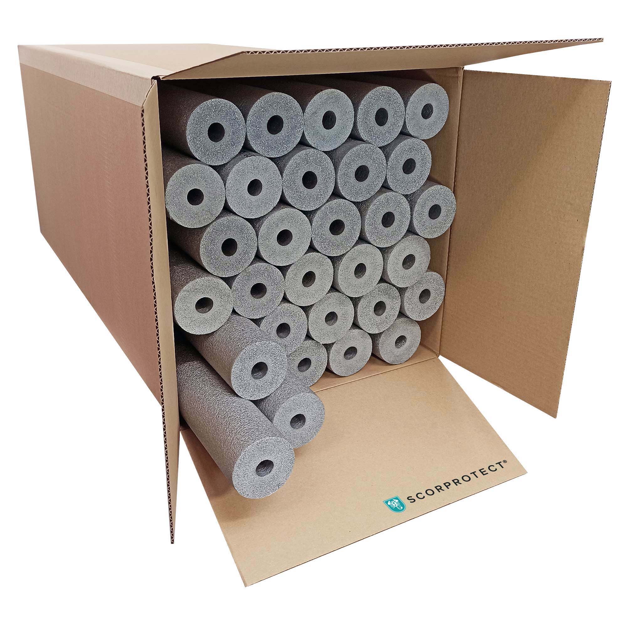 PE Rohrisolierung geschlitzt 1 m ganzer Karton Farbe grau 18 mm x 25 mm PE Rohrisolierung geschlitzt 1 m ganzer Karton Farbe grau 18 mm x 25 mm