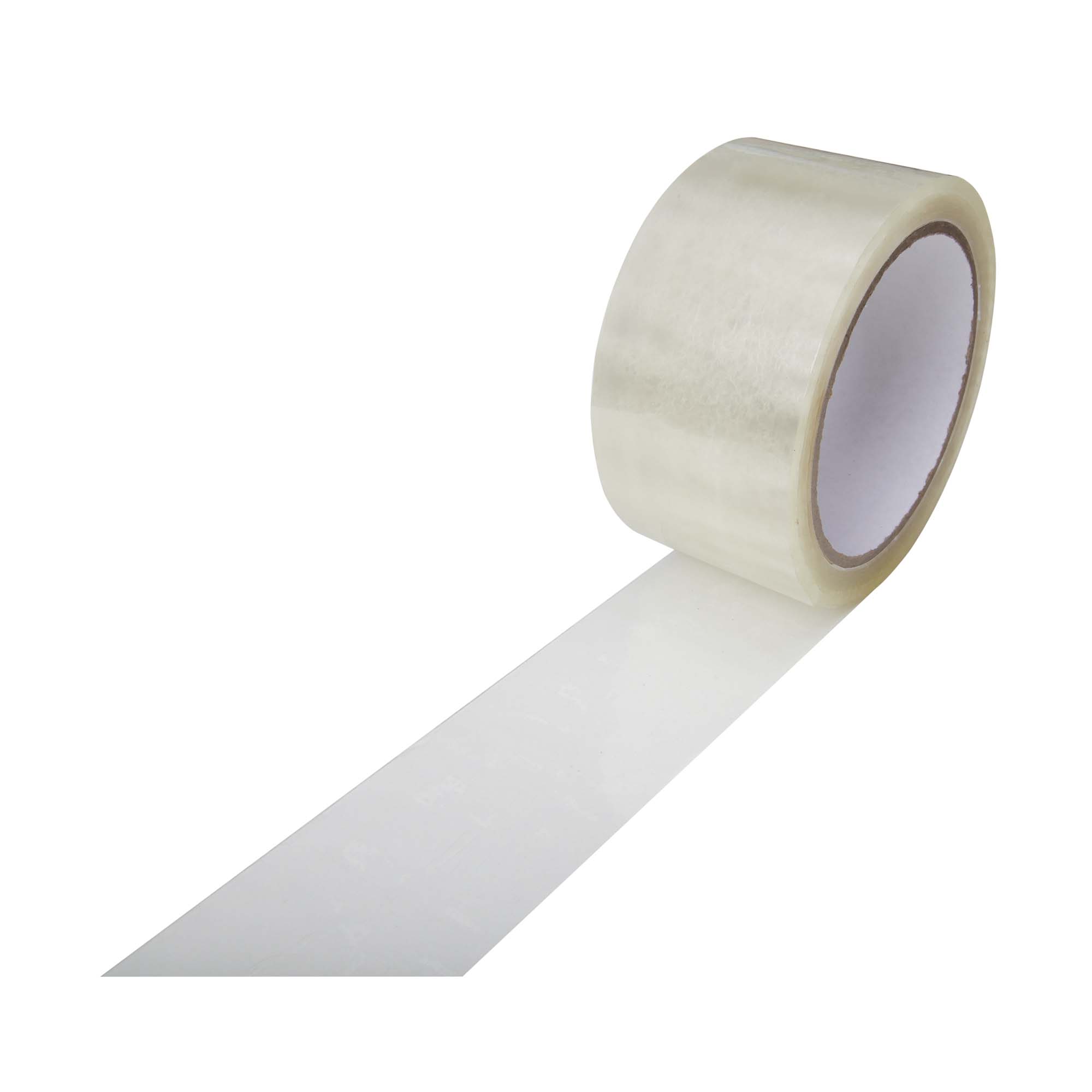 Klebebandausgerollt PP Pack-Klebeband Packband Verpackungsband transparent 50 mm x 66 m
