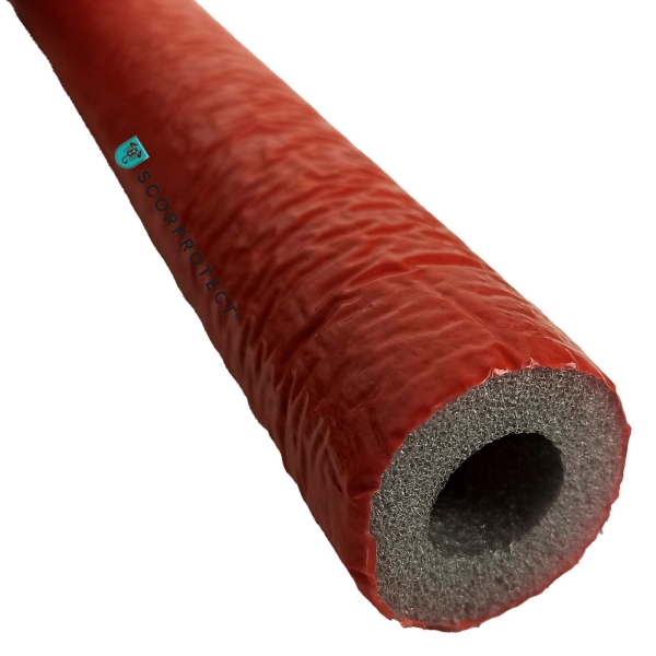 PE Stabil rote Rohrisolierung mit robuster Oberfläche 1 Meter