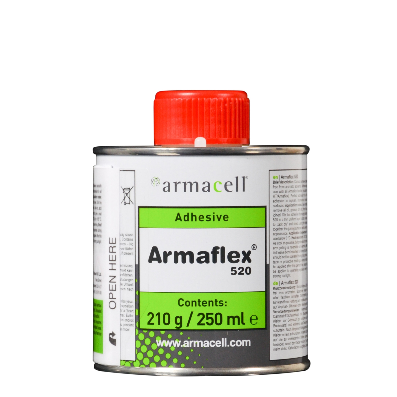 Armaflex Armacell glue 520 for rubber plates and hoses 0.25 liter brush box